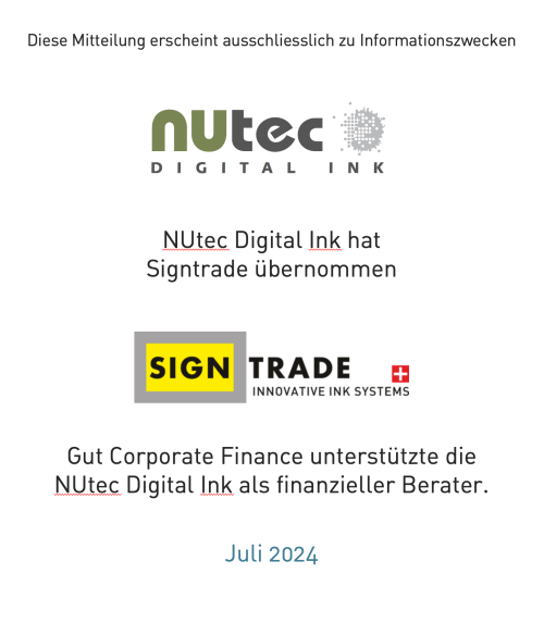 NUtec Digital Ink übernahm Signtrade